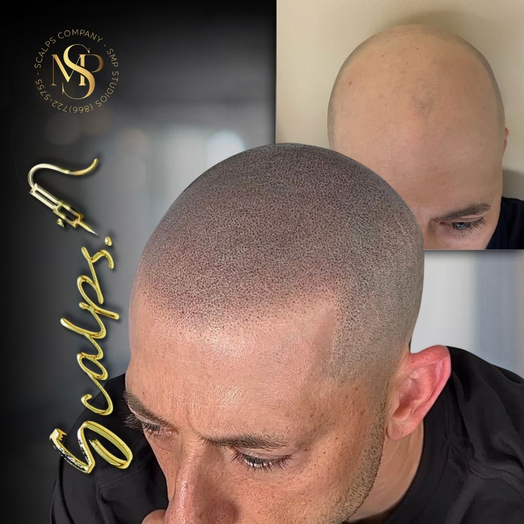 Hyper realistic scalp micropigmentation procedure for a Norwood 7 client. Done by Alex Asher from SCALPS USA in New Jersey