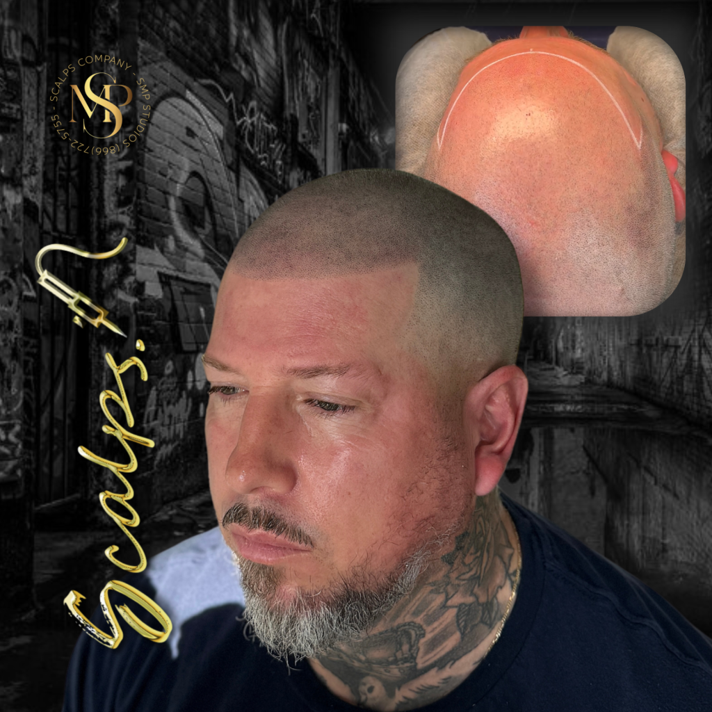 Before And Afters - SMP Gallery | SCALPS USA 4 Louis F before & after scalp micropigmentation at SCALPS in Manalapan NJ - Alex Asher