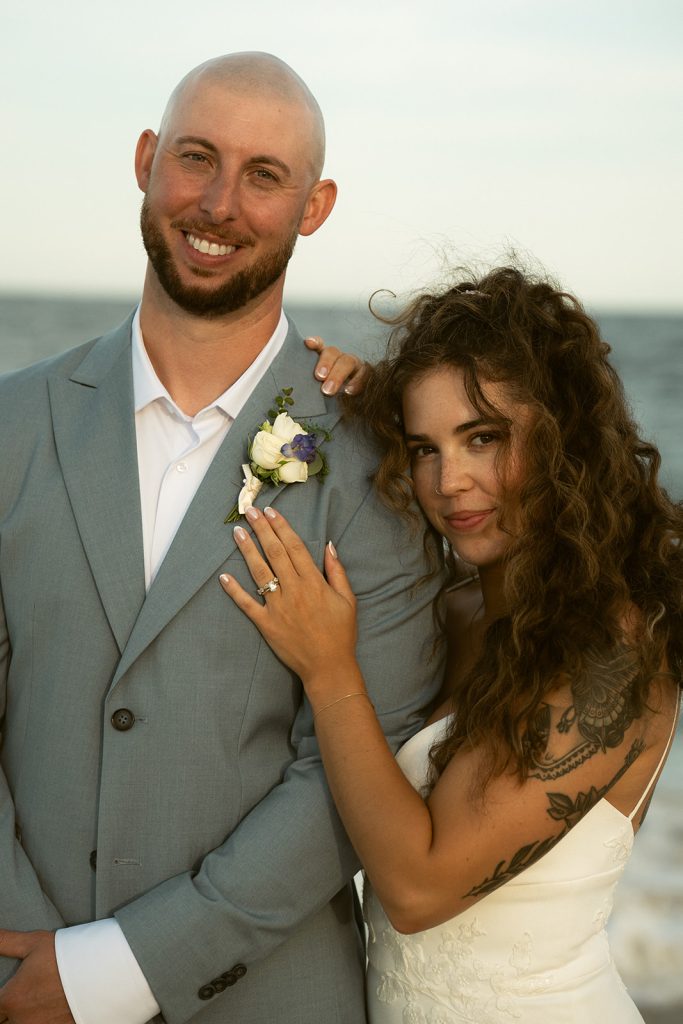 BLOG | SCALPS USA 51 Client and his partner in a beach wedding portrait